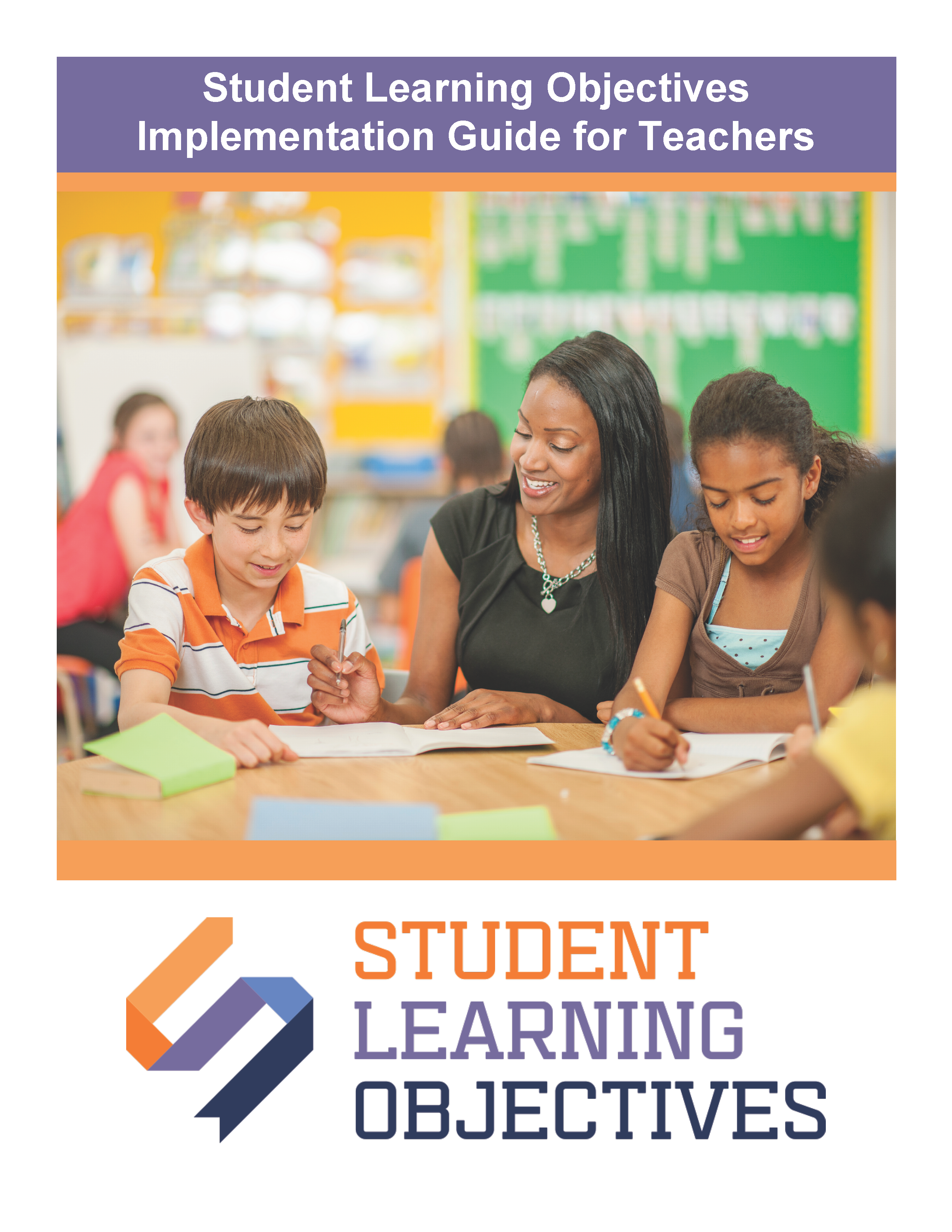image of a teacher working with students